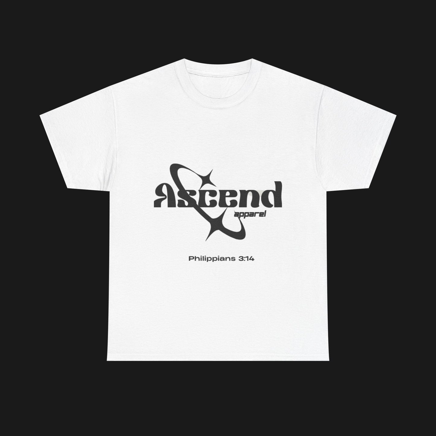 Ascend Apparel Unisex Heavy Cotton Tee | Cool Casual Wear, Universe Vibes, Planet Graphics, Gift for Space Lovers, Trendy Everyday Style