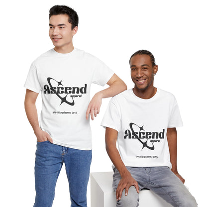 Ascend Apparel Unisex Heavy Cotton Tee | Cool Casual Wear, Universe Vibes, Planet Graphics, Gift for Space Lovers, Trendy Everyday Style