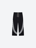 Baggy Curved Stripe Sweatpants - Athletics