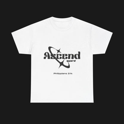 Ascend Apparel Unisex Heavy Cotton Tee | Cool Casual Wear, Universe Vibes, Planet Graphics, Gift for Space Lovers, Trendy Everyday Style