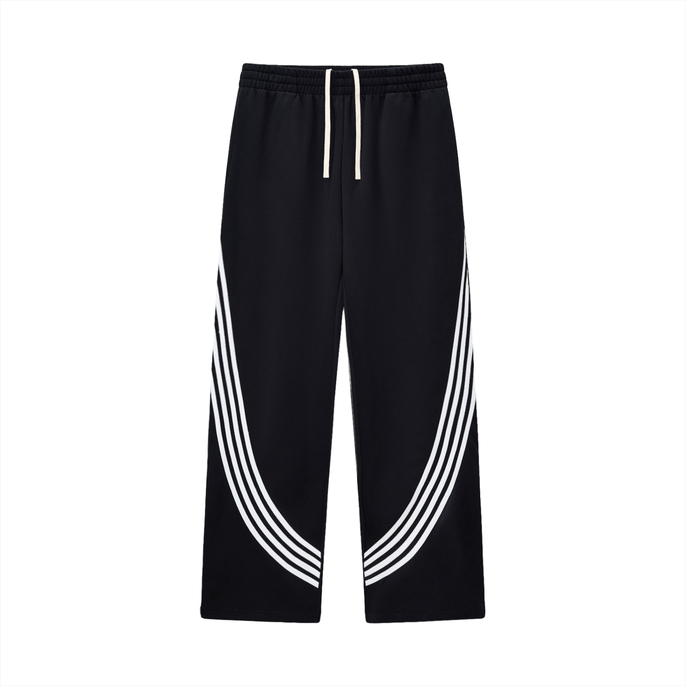 Baggy Curved Stripe Sweatpants - Athletics