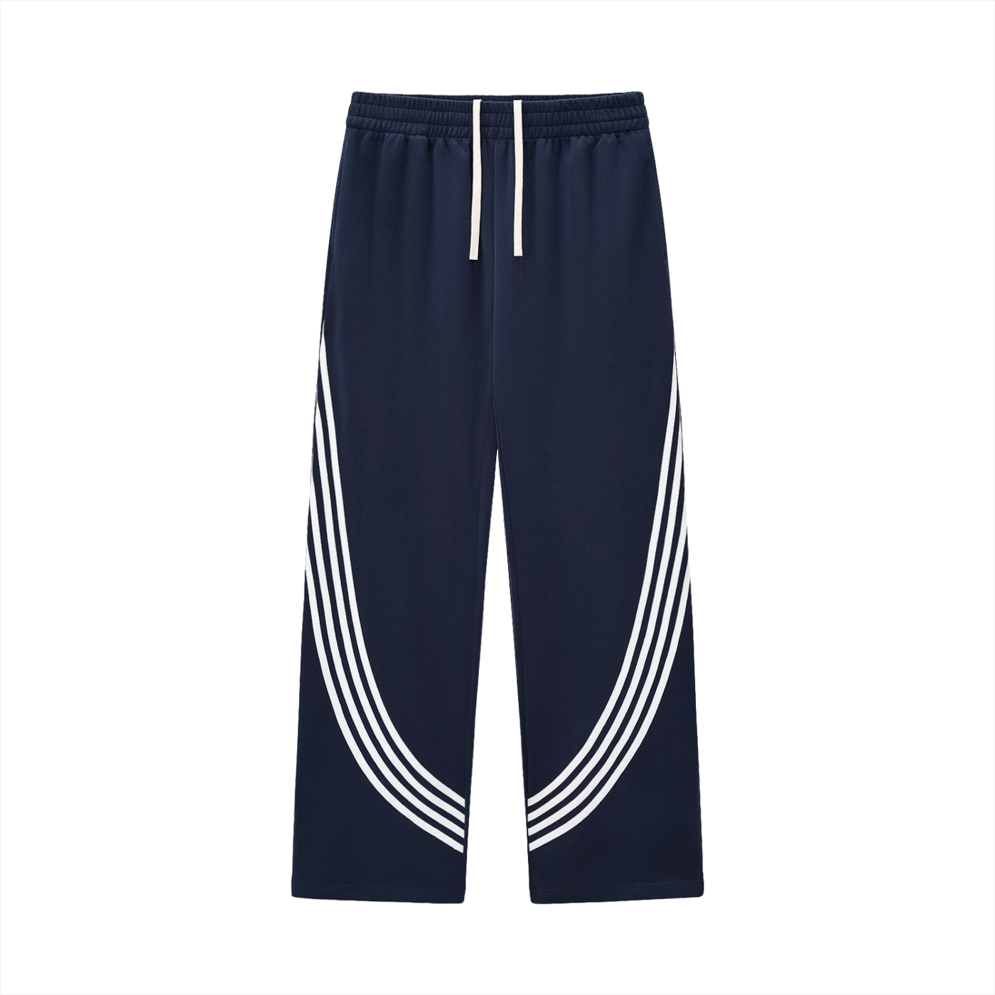Baggy Curved Stripe Sweatpants - Athletics