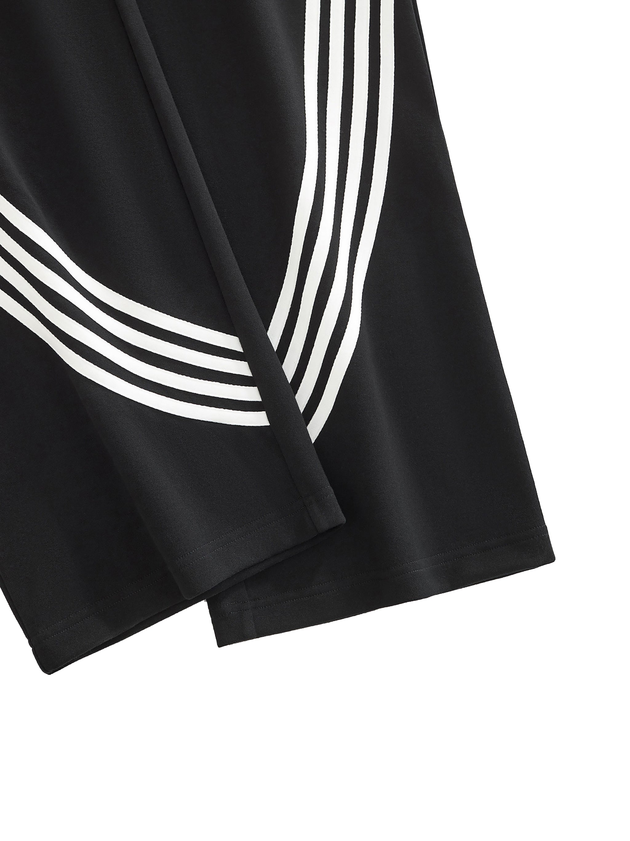 Baggy Curved Stripe Sweatpants - Athletics